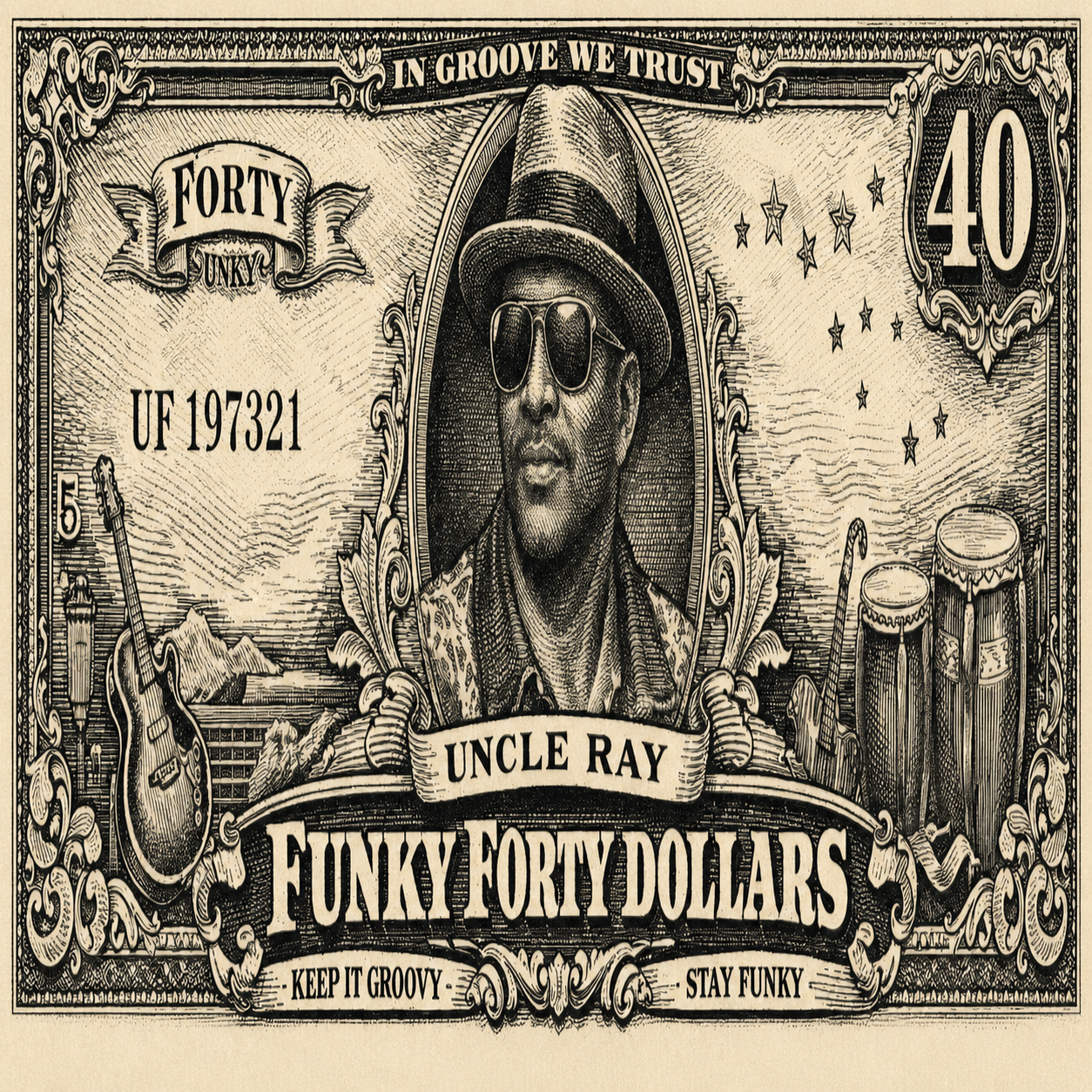 Funky Forty Dollars - Digital Download